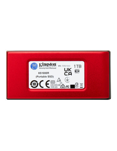 Kingston Technology 1TB SSD esterno XS1000 USB 3.2 Gen 2, Rosso