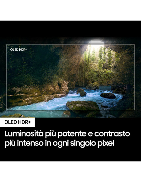 Samsung TV OLED 4K 48” QE48S90DAEXZT Smart TV Wi-Fi Graphite Black 2024, Processore NQ4 AI GEN2, Self-illuminating pixels, Las