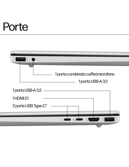 HP Pavilion 16-af0001nl Intel Core Ultra 7 155U Computer portatile 40,6 cm (16") 2K 16 GB LPDDR5x-SDRAM 512 GB SSD Wi-Fi 6 (802.