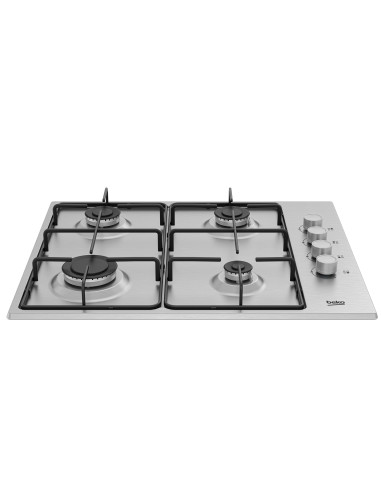 Beko HIGG 641C3 SX: Piano a Gas, 4 Bruciatori, 60 cm