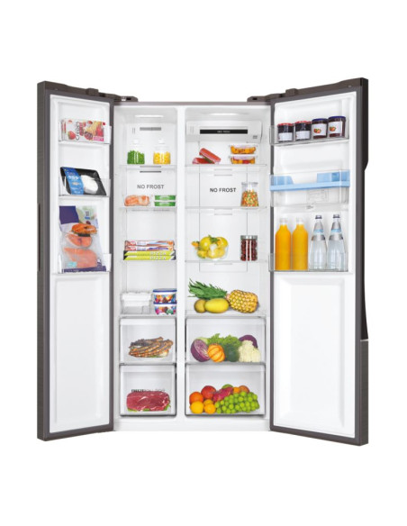 Haier SBS 90 Serie 3 HSR3918EWPG frigorifero side-by-side Libera installazione 521 L E Argento