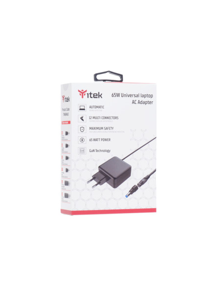 itek ITNBAW65 Caricabatterie per dispositivi mobili Computer portatile Nero AC Interno