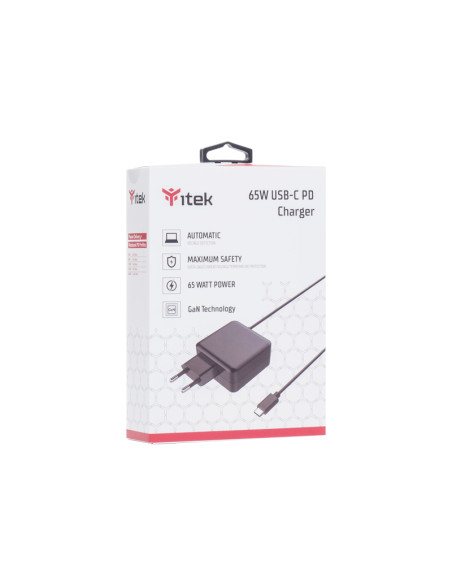 itek ITNBAWC65 Caricabatterie per dispositivi mobili Computer portatile Nero AC Interno