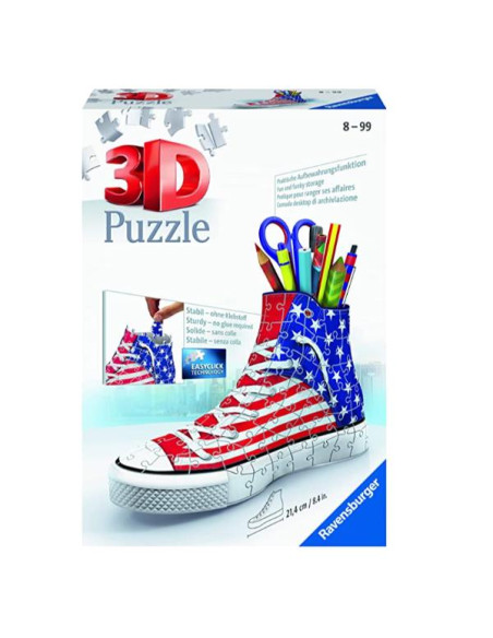SNEAKER FLAG-PORTAPENNE-3D PUZZLE