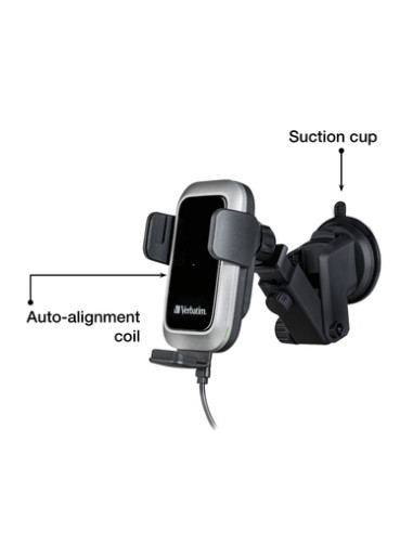 Verbatim FWC-03 Pro Qi Fast Wireless Autoladegerät retail Nero