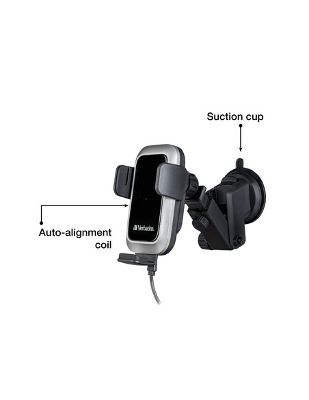 Verbatim FWC-03 Pro Qi Fast Wireless Autoladegerät retail Nero