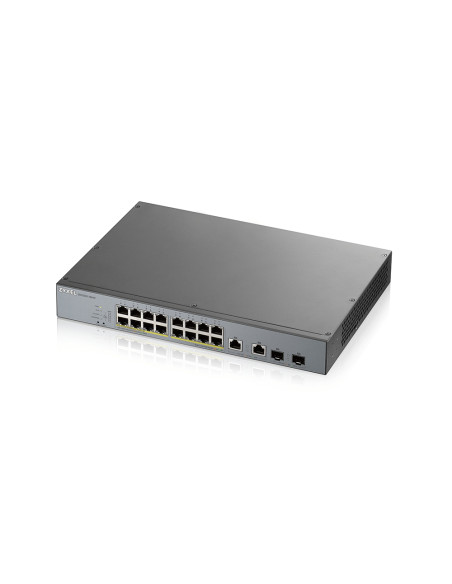 Zyxel GS1350-18HP-EU0101F switch di rete Gestito L2 Gigabit Ethernet (10/100/1000) Supporto Power over Ethernet (PoE) Grigio