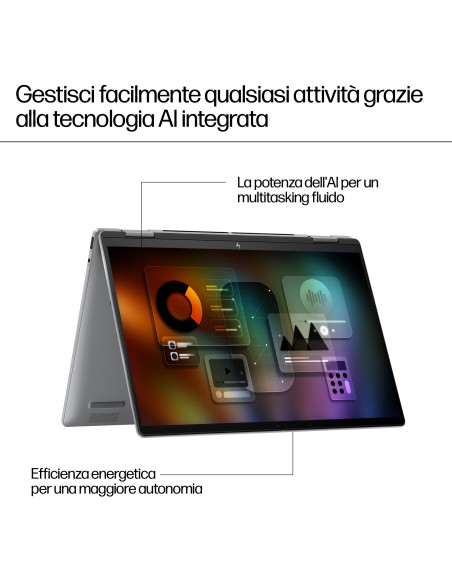 HP ENVY x360 14-fc0000nl Intel Core Ultra 7 155U Ibrido (2 in 1) 35,6 cm (14") Touch screen 3K 16 GB LPDDR5-SDRAM 1 TB SSD Wi-Fi