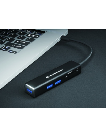 Conceptronic DONN08B replicatore di porte e docking station per laptop USB 3.2 Gen 1 (3.1 Gen 1) Type-C Nero