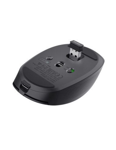 Trust Ozaa mouse Ufficio Mano destra RF senza fili + Bluetooth Ottico 3200 DPI