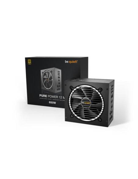 be quiet! Pure Power 12 M alimentatore per computer 650 W 20+4 pin ATX ATX Nero