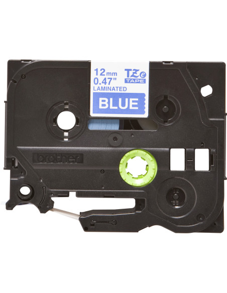 Brother TZE-535 nastro per etichettatrice Bianco su blu