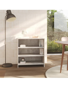 Credenza Grigio Cemento 70x40,5x75 cm in Truciolato 2