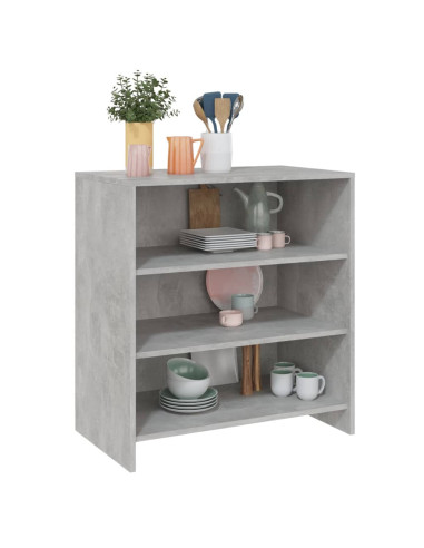 Credenza Grigio Cemento 70x40,5x75 cm in Truciolato