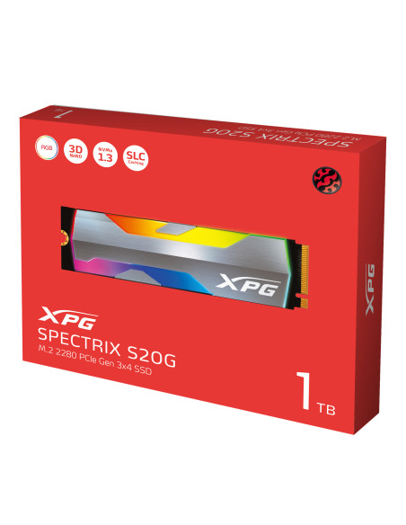 XPG SPECTRIX S20G 500 GB M.2 PCI Express 3.0 NVMe 3D NAND