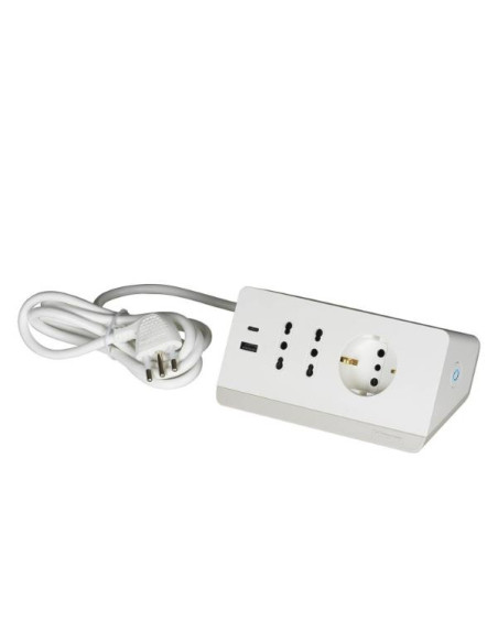 MULTIP SCRIVANIA USB+INT BIANCO