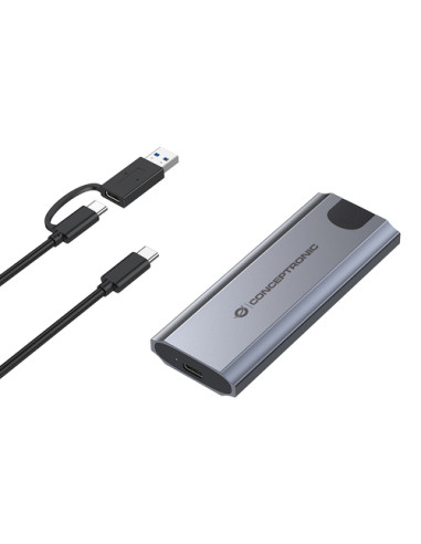 Conceptronic DANTE05G contenitore di unità di archiviazione Box esterno SSD Grigio M.2