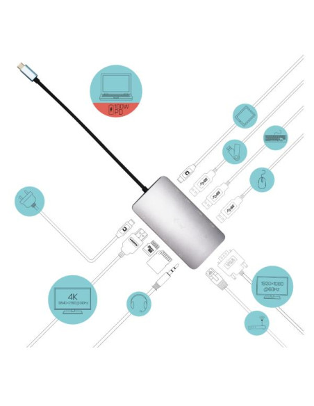 DOCK HDMI/VGA WITH LAN PD 100W