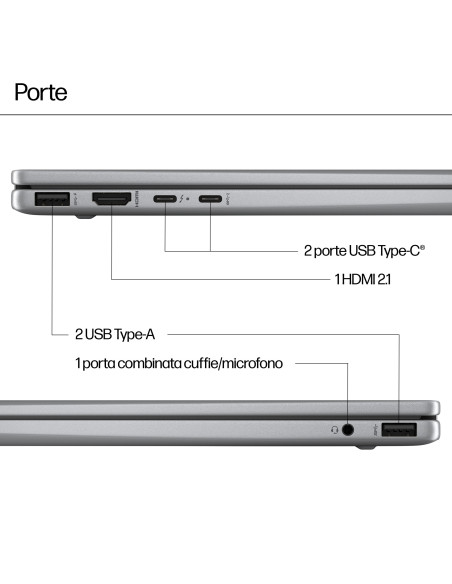 HP ENVY x360 14-fc0007nl Intel Core Ultra 7 155U Ibrido (2 in 1) 35,6 cm (14") Touch screen 3K 32 GB LPDDR5-SDRAM 1 TB SSD Wi-Fi