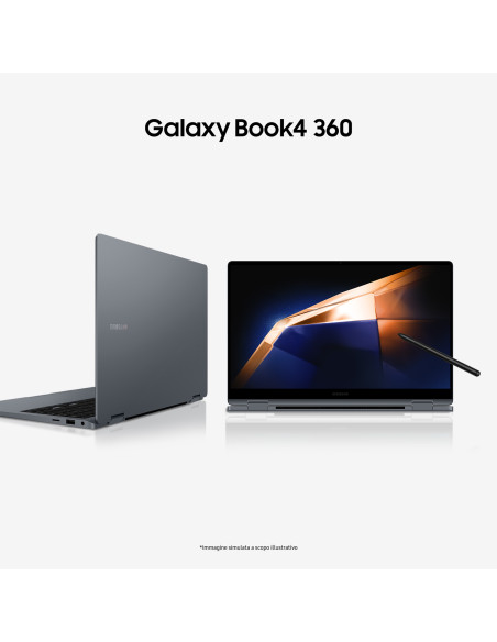 Samsung Galaxy Book4 360 Laptop, Intel® Core™ 5 120U, 16GB RAM, 512GB SSD, 15.6" Super AMOLED, Windows 11 Home, Moonstone Gra