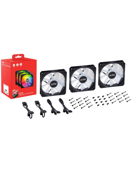 XPG VENTO R 120 ARGB PWM Case per computer Ventilatore 12 cm Nero 1 pz