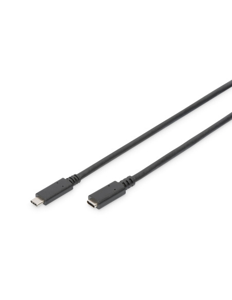 USB Type-C extension cable, type C M/F, 1.5m, 3A, 480MB, Version 2.0, bl