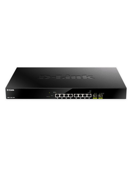 D-Link DMS-1100-10TP switch di rete Gestito L2 2.5G Ethernet (100/1000/2500) Supporto Power over Ethernet (PoE) 1U Nero