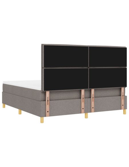 Rete a doghe con materasso Tortora Super King Tessuto