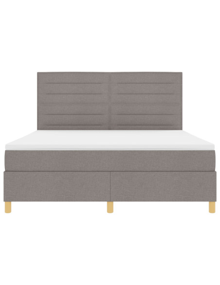 Rete a doghe con materasso Tortora Super King Tessuto