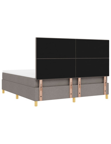 Letto a Sorgente LED con materasso Talpa 180 x 200 cm Tessuto