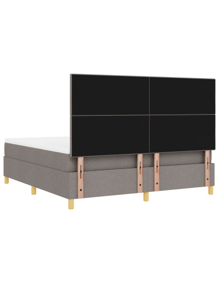 Letto a Sorgente LED con materasso Talpa 180 x 200 cm Tessuto