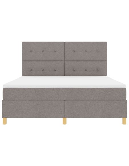 Letto a Sorgente LED con materasso Talpa 180 x 200 cm Tessuto