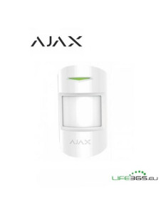 AJAX COMBIPROTECT RILEVATORE DI MOVIMENTO E ROTTURA VETRO PET IMMUNE BIANCO