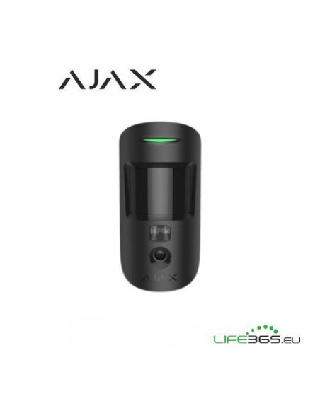 AJAX SENSORE DI MOVIMENTO DA ESTERNO CON FOTOCAMERA (MOTIONCAM) DA ESTERNO NERO
