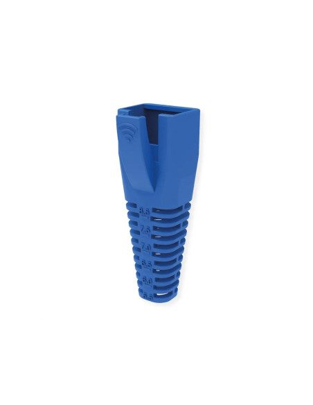 ROLINE CAPPUCCIO DI PROTEZIONE PER RJ45, TAGLIABILE, 10 PEZZI, BLU