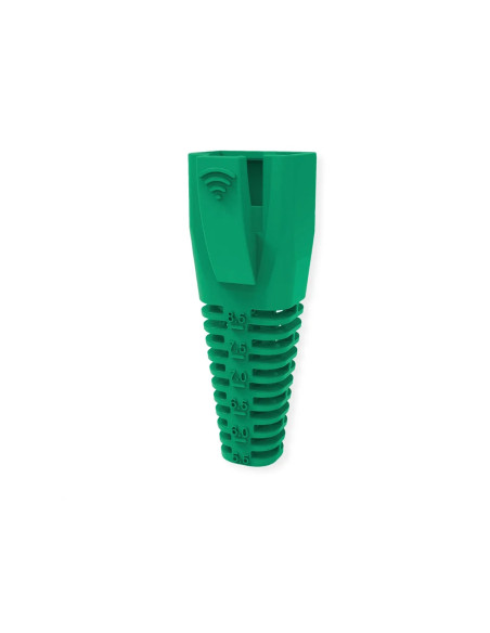 ROLINE CAPPUCCIO DI PROTEZIONE PER RJ45, TAGLIABILE, 10 PEZZI, VERDE