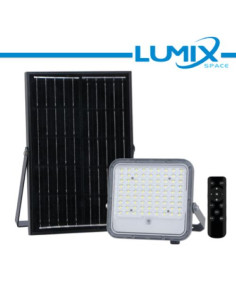 GRIGIO PROIETTORE SOLARE LED 3WHITE 100W + CREPUSCOLARE