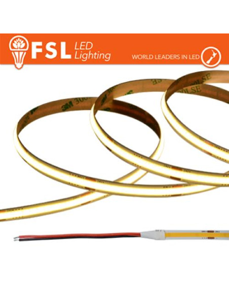 LUCE NATURALE - 4000K STRISCIA LED COB 5METRI - IP20 4000K 24V 15W/M 1500LM/M