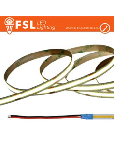 LUCE FREDDA - 6500K STRISCIA LED COB 5METRI - IP20 6500K 24V 15W/M 1500LM/M