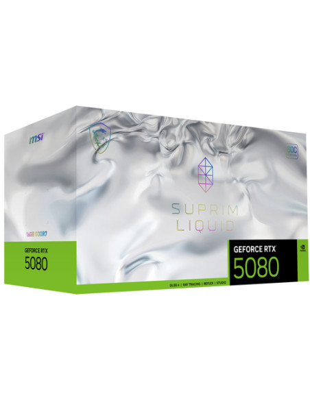 MSI SUPRIM GEFORCE RTX 5080 16G LIQUID SOC scheda video NVIDIA 16 GB GDDR7