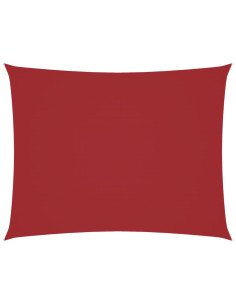 Parasole a Vela Oxford Rettangolare 3x4 m Rosso