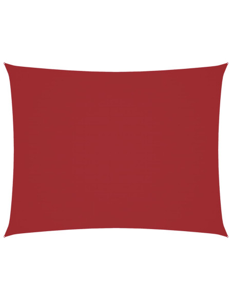 Parasole a Vela Oxford Rettangolare 3x4 m Rosso