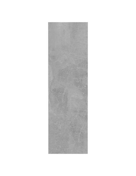 Scarpiera a Muro Grigio Cemento 60x18x60cm in Legno Multistrato