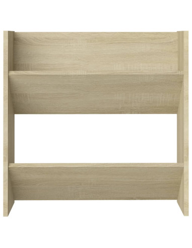 Scarpiera a Muro Rovere Sonoma 60x18x60 cm in Legno Multistrato
