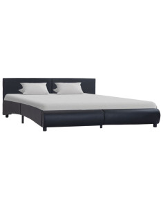 Giroletto con LED Nero in Similpelle 180x200 cm 2