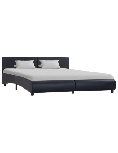 Giroletto con LED Nero in Similpelle 180x200 cm