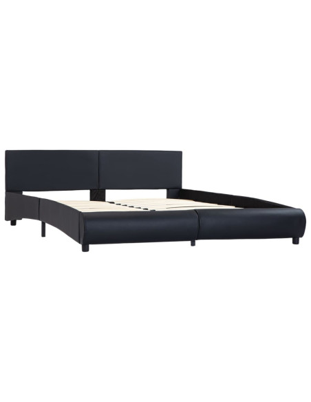 Giroletto con LED Nero in Similpelle 180x200 cm