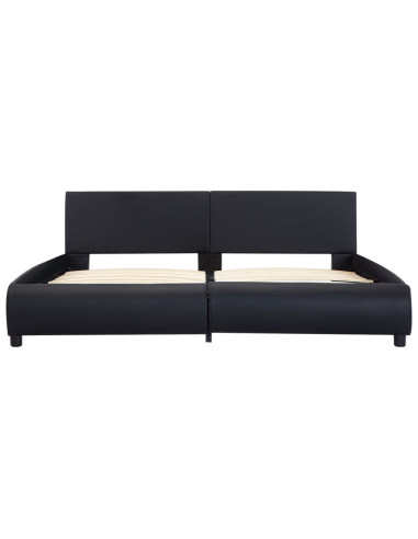 Giroletto con LED Nero in Similpelle 180x200 cm