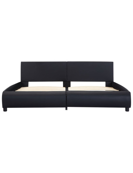 Giroletto con LED Nero in Similpelle 180x200 cm
