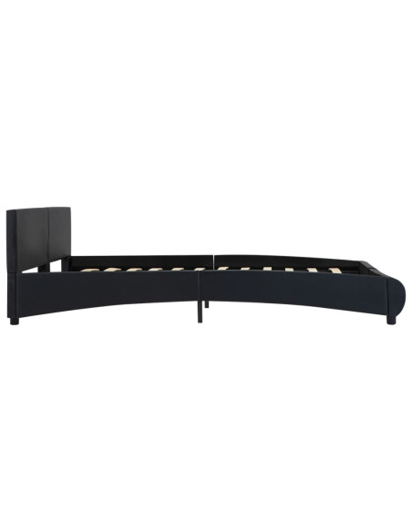 Giroletto con LED Nero in Similpelle 180x200 cm